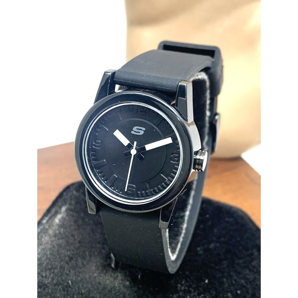 Skechers Women's Watch SR6028W Rosencrans Mini Quartz Black Rubber Band 30mm
